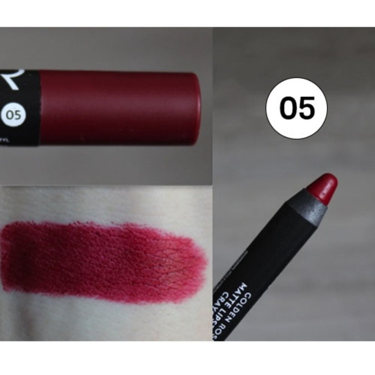 رژ لب مدادی Golden Rose - گلدن رز مدل Matte Lipstick Crayon