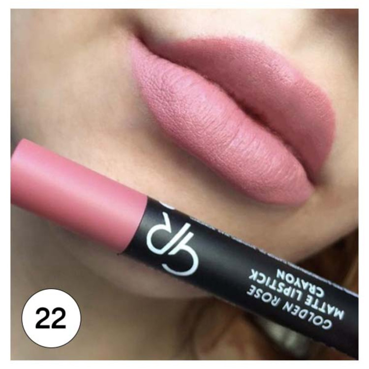 رژ لب مدادی Golden Rose - گلدن رز مدل Matte Lipstick Crayon