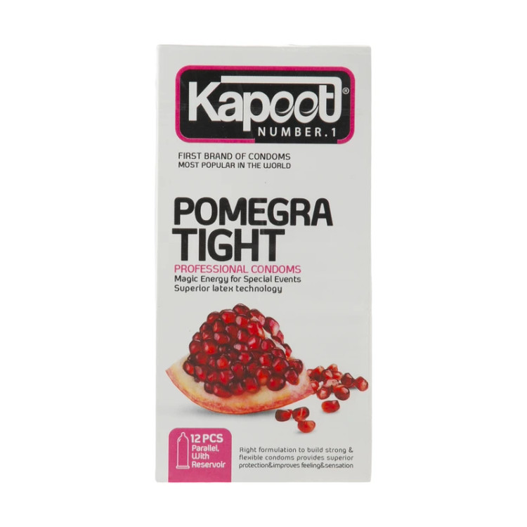 کاندوم کاپوت مدل Pomegra Tight بسته 12 عددی