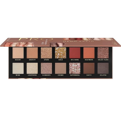 پالت سایه چشم 14 رنگ کاتریس مدل Pro Neon Earth