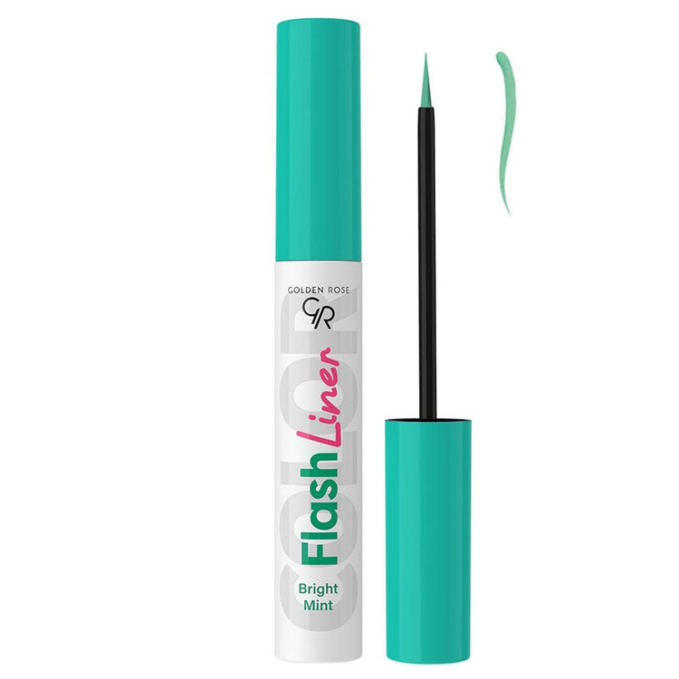 خط چشم رنگی گلدن رز Golden Rose مدل Flash Liner کد 101 Bright Mint