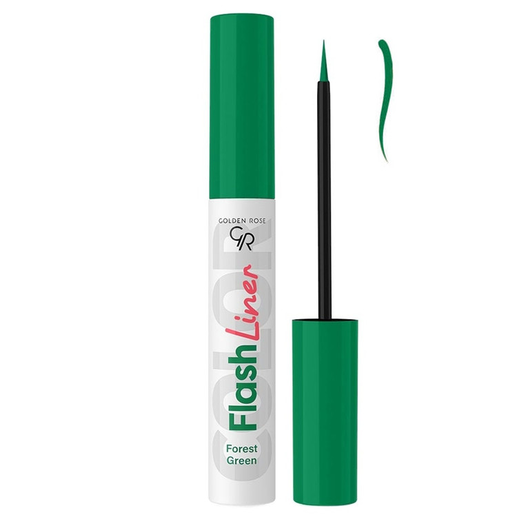 خط چشم رنگی گلدن رز Golden Rose مدل Flash Liner کد 102 Forest Green