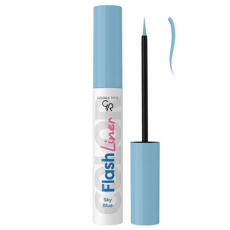 خط چشم رنگی گلدن رز Golden Rose مدل Flash Liner کد 103 Sky Blue
