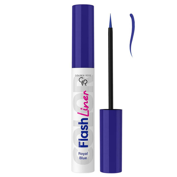 خط چشم رنگی گلدن رز Golden Rose مدل Flash Liner کد 104 Royal Blue