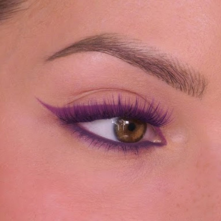 خط چشم رنگی گلدن رز Golden Rose مدل Flash Liner کد 107 Plum Purple