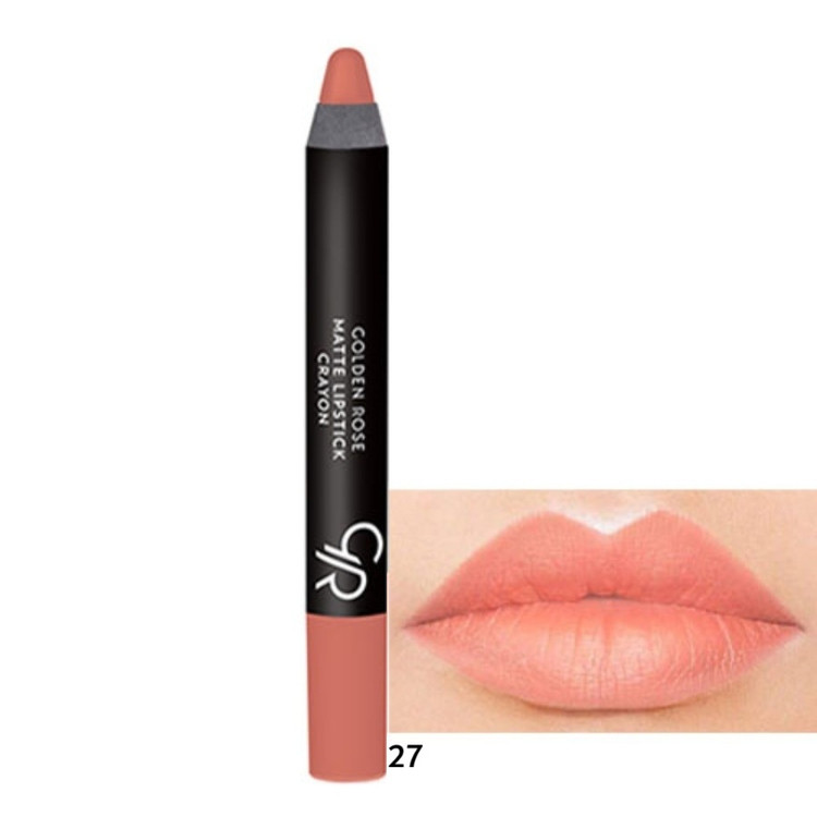 رژ لب مدادی Golden Rose - گلدن رز مدل Matte Lipstick Crayon