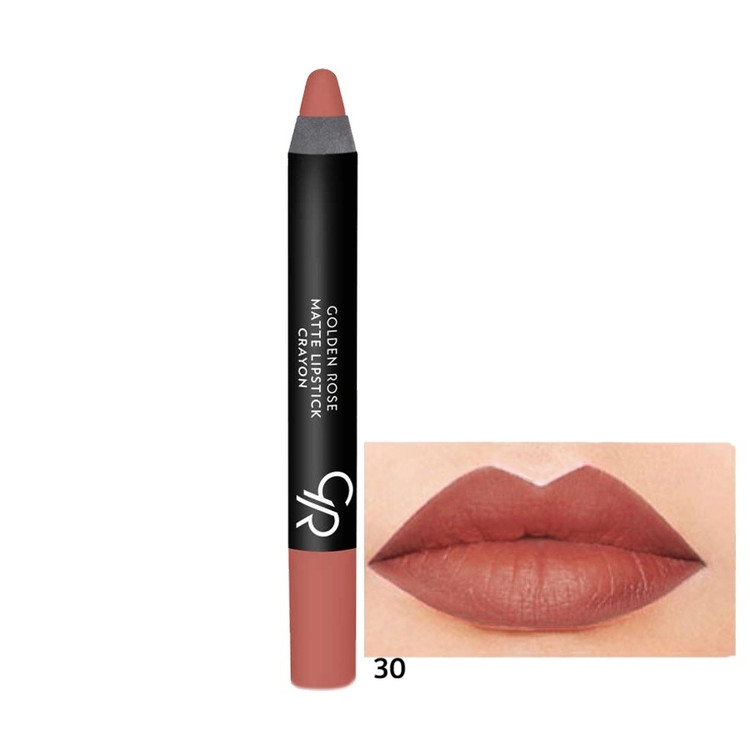 رژ لب مدادی Golden Rose - گلدن رز مدل Matte Lipstick Crayon