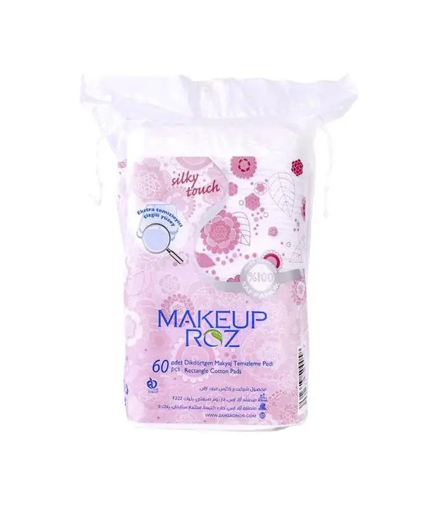 پد پاک کننده آرایش میکاپ رز Makeup Roz بسته 60 عددی