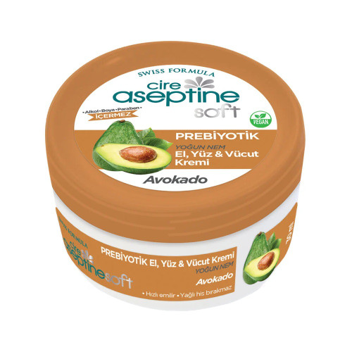 کرم مرطوب کننده فاقد پارابن Cire Aseptine حاوی عصاره آووکادو حجم 30 میلی لیتر