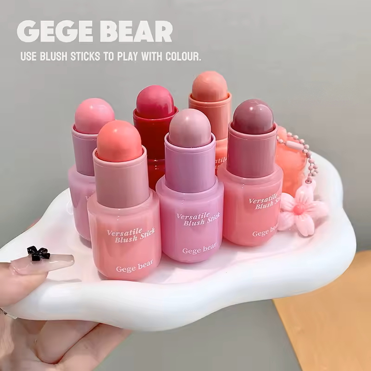 رژ گونه استیکی و تینت لب جی جی بر Gege Bear شماره 01