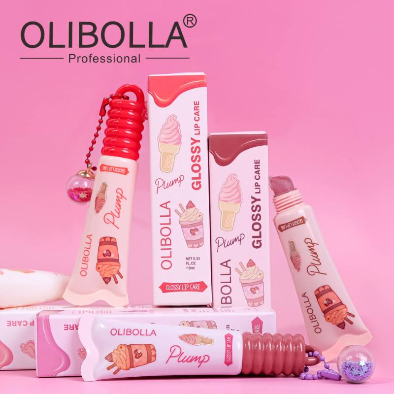 براق کننده و حجم دهنده لب اولیبولا Olibolla طرح بستنی شماره 04 Cocoa Cookie