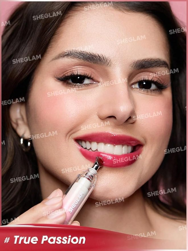 برق لب حجمدهنده شیگلم Sheglam طرح آمپول مدل True Passion