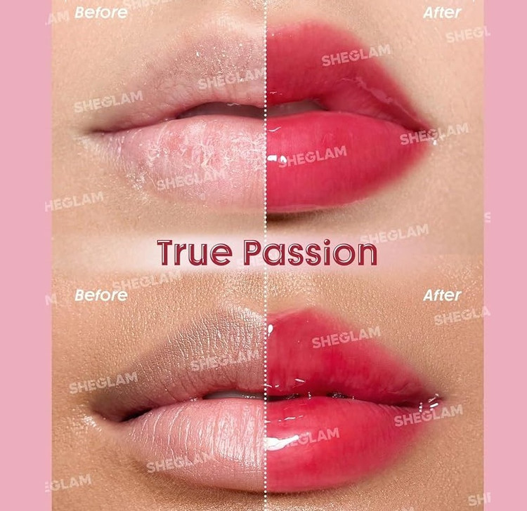 برق لب حجمدهنده شیگلم Sheglam طرح آمپول مدل True Passion