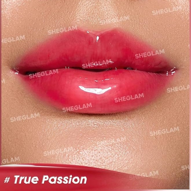 برق لب حجمدهنده شیگلم Sheglam طرح آمپول مدل True Passion