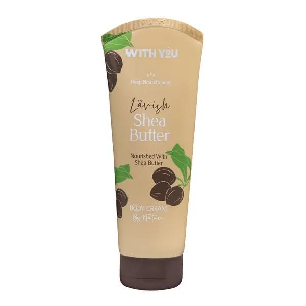 کرم بدن ویت یو With You مدل Shea Butter مناسب پوست خشک حجم 200 میلی لیتر