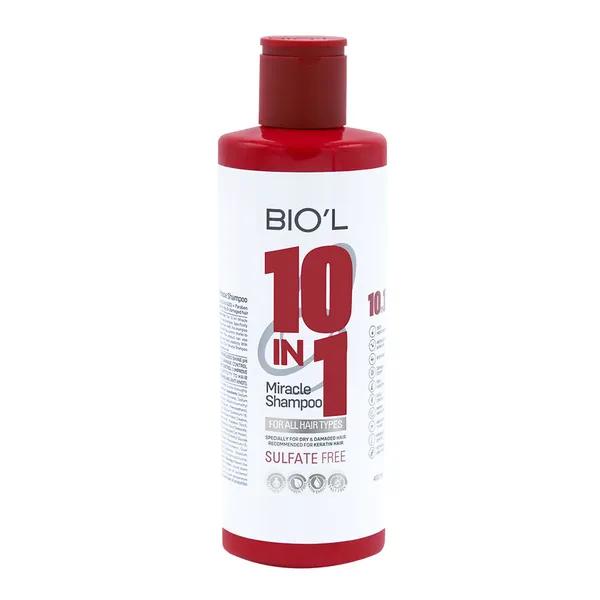 شامپو فاقد سولفات بیول Biol مدل 10 در 1 حجم 250 میلی لیتر