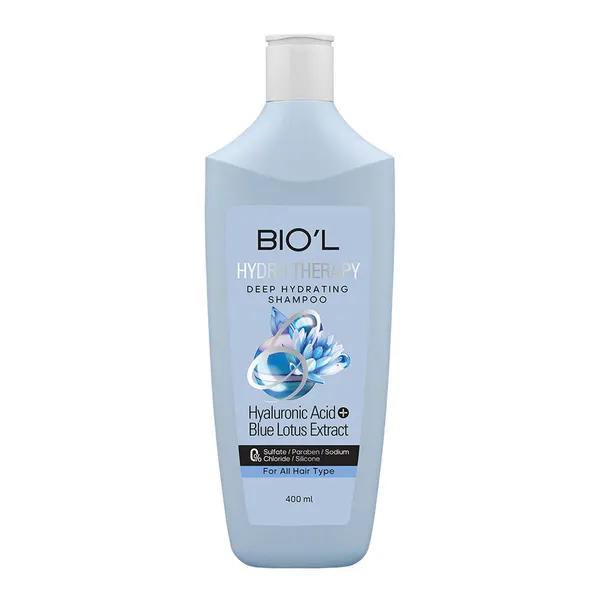 شامپو لوتوس فاقد سولفات بیول Biol مدل Hydro Therapy حجم 400 میلی لیتر