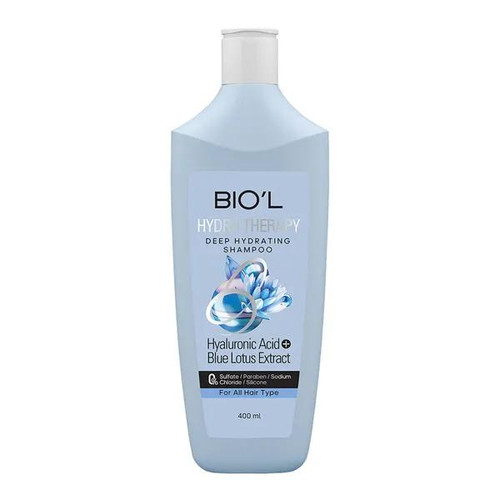 شامپو لوتوس فاقد سولفات بیول Biol مدل Hydro Therapy حجم 400 میلی لیتر