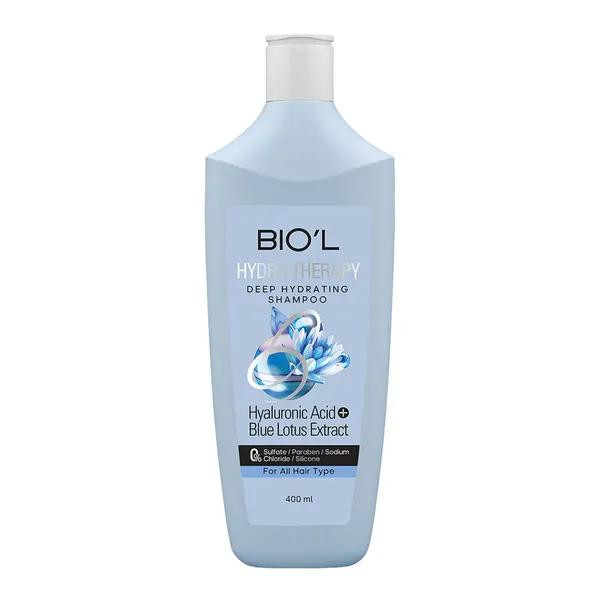 شامپو لوتوس فاقد سولفات بیول Biol مدل Hydro Therapy حجم 400 میلی لیتر