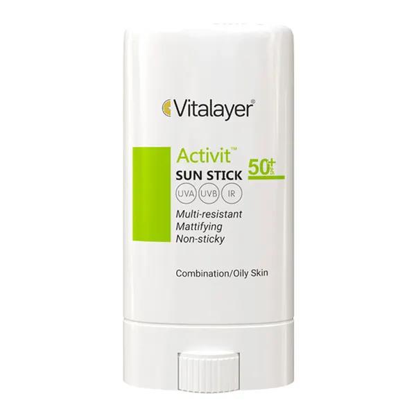 ضد آفتاب استیکی اکتیویت ویتالیر با spf+50 حجم 15 گرم