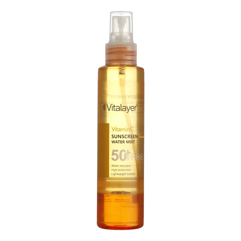 اسپری ضد آفتاب ویتالیر با SPF50 حاوی ویتامین C حجم 150 میلی لیتر