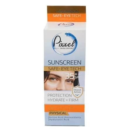 کرم ضد آفتاب بی رنگ دور چشم و صورت پیکسل Pixxel با ++SPF 35 حجم 50 میلی لیتر