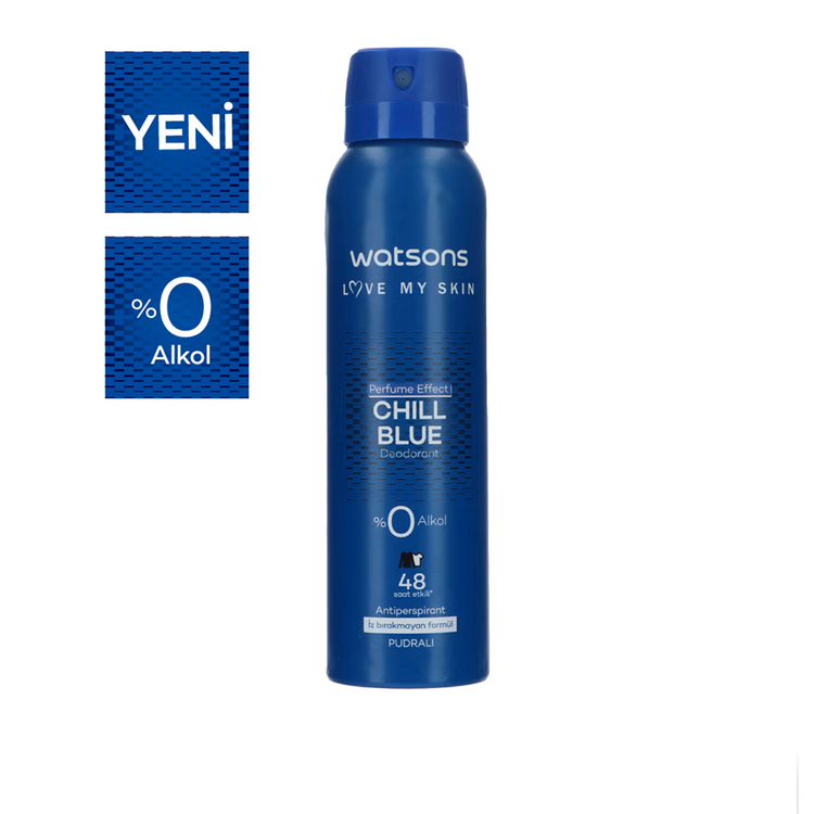 اسپری دئودرانت مردانه واتسون مدل Chill Blue حجم 150 میلی لیتر