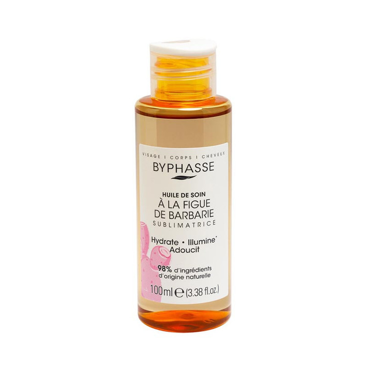 روغن تخصصی پوست و مو Byphasse حاوی عصاره انجیر هندی حجم 100 میلی لیتر