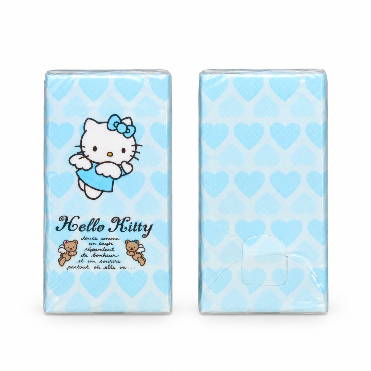 دستمال کاغذی جیبی فانتزی مدل کیتی 2 بسته 10 عددی
