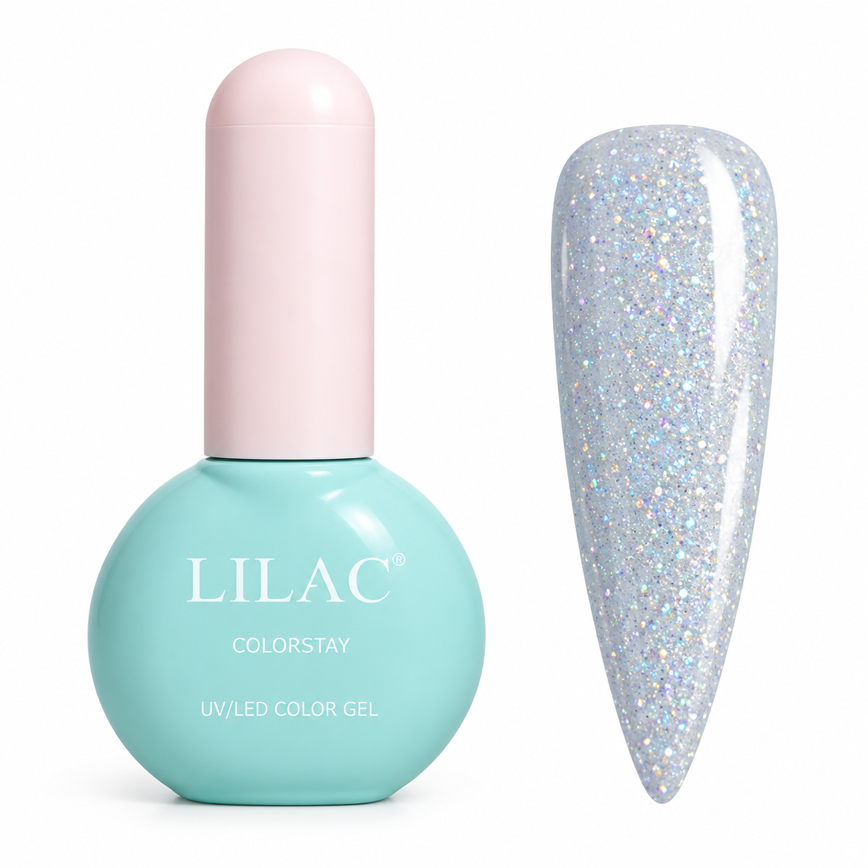لاک ژل ناخن لیلاک LILAC مدل Colorstay  کد 195 حجم ۱۲ میلی‌لیتر