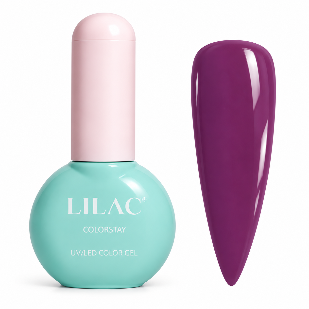 لاک ژل ناخن لیلاک LILAC مدل Colorstay  کد 161 حجم ۱۲ میلی‌لیتر