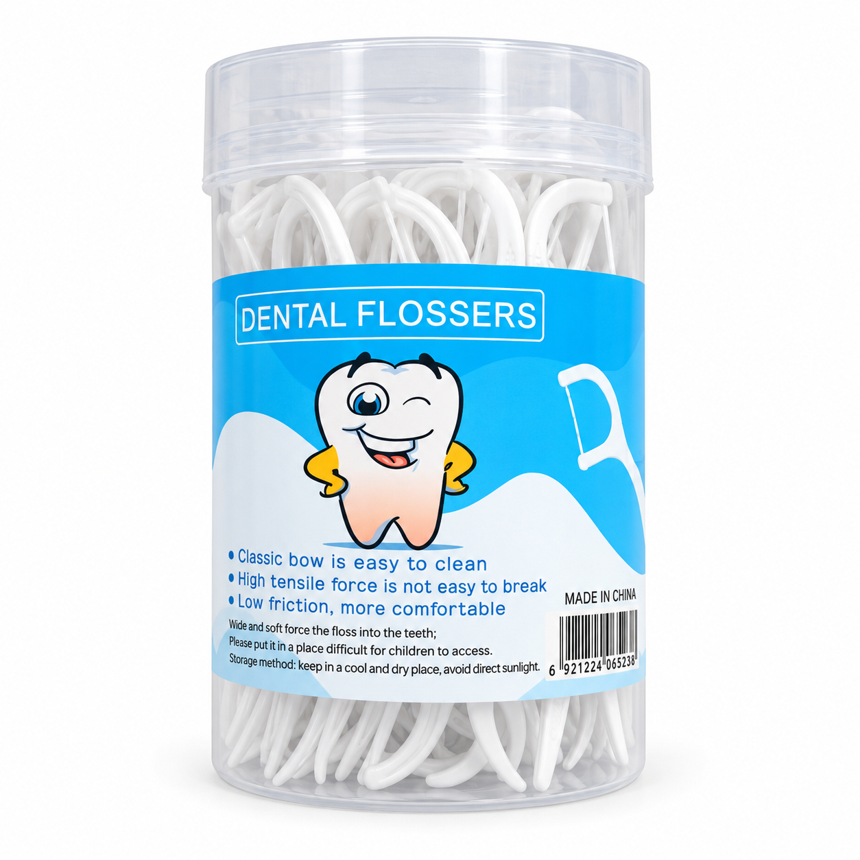 نخ دندان کمانی دو کاره Dental Flossers بسته ۳۰ عددی